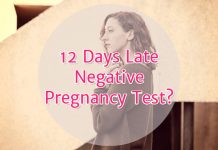 12 days late negative pregnancy test?