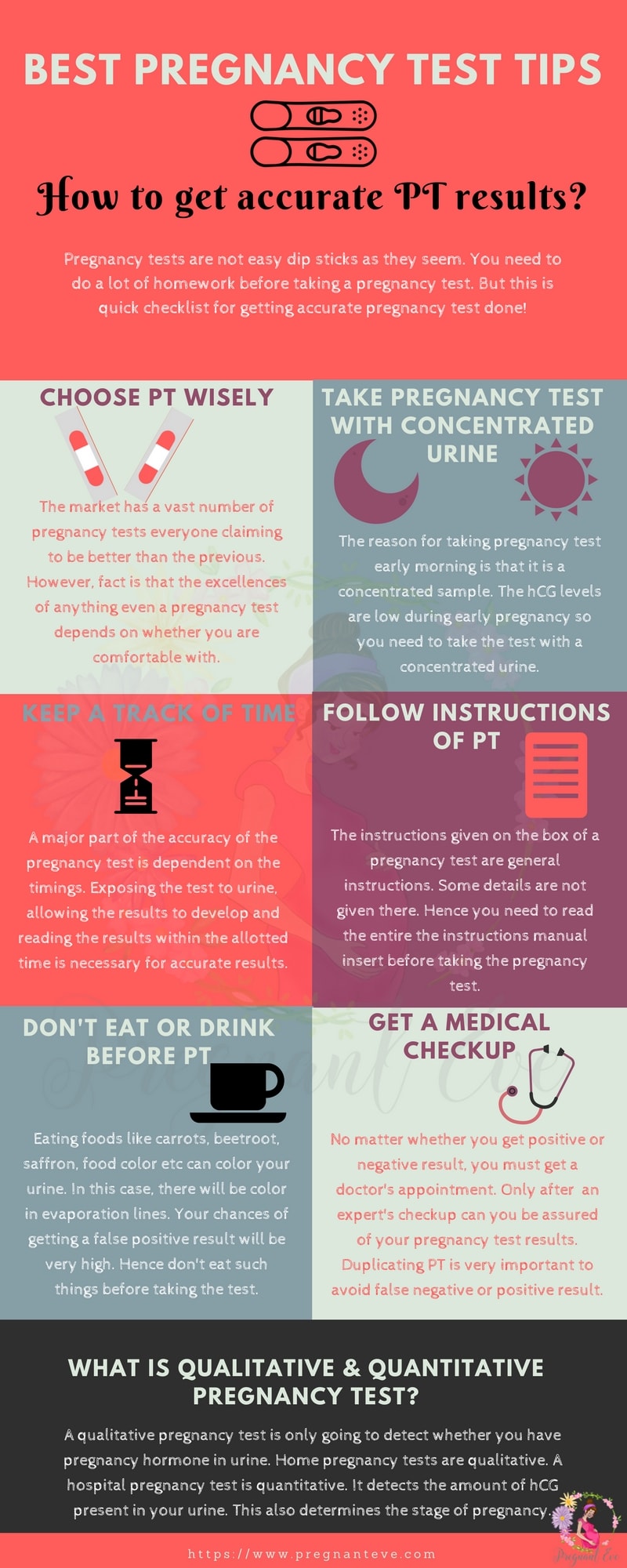  Best Pregnancy Test Tips Infographic 