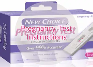 Pregnancy test instructions