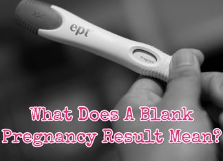 Blank Pregnancy Test Result