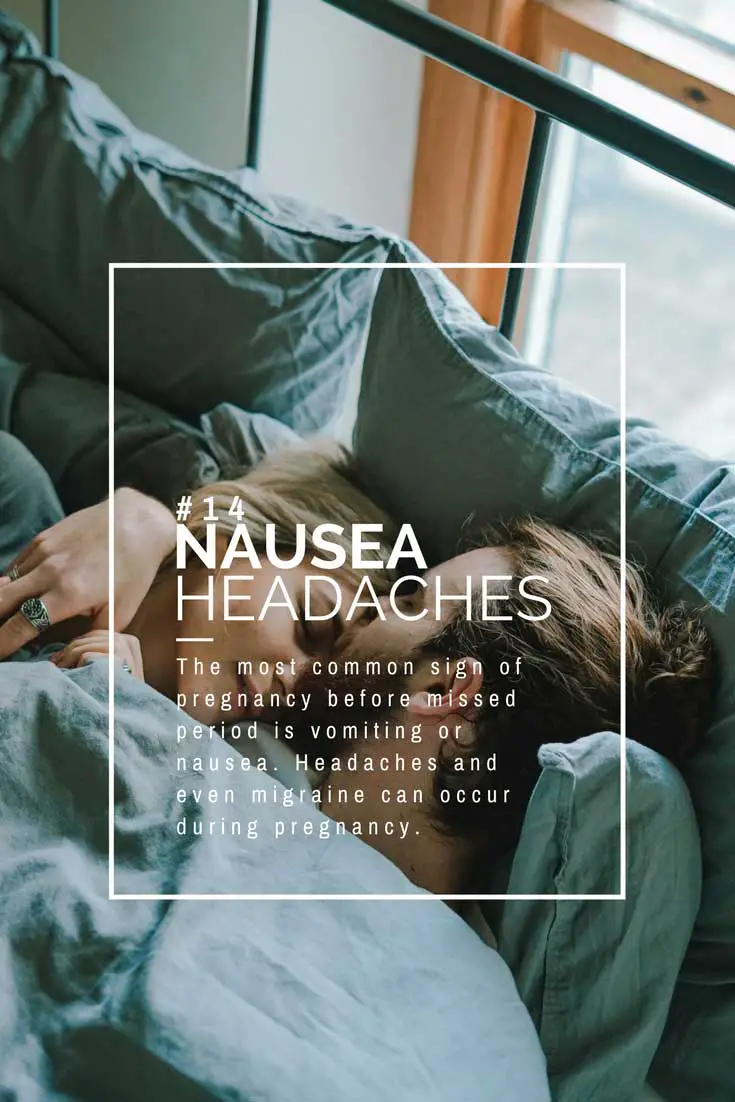 Nausea and headache either follow or precede  vomiting.