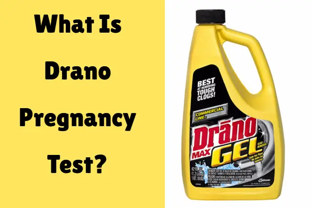 Drano Pregnancy Test