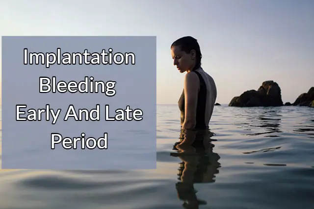 Implantation Bleeding - Early And Late Period