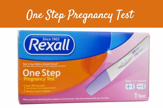 One Step Pregnancy Test