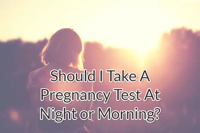 Should I Take A Pregnancy Test At Night or Morning?