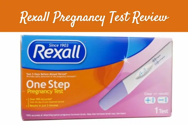 Rexall pregnancy test