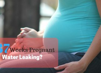 37 Weeks Pregnant Water Leaking?