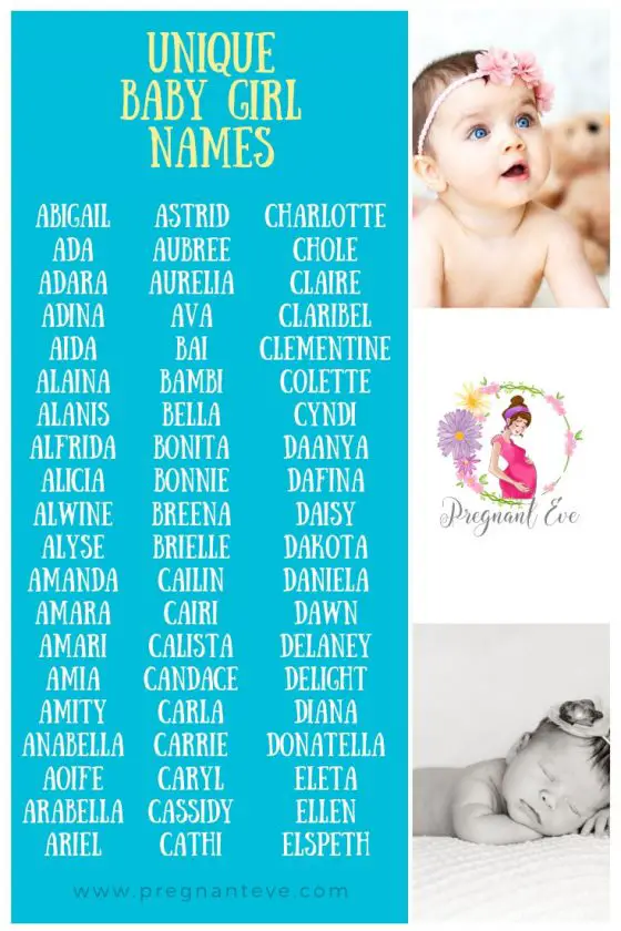 191 Unique Baby Girl Names And Meanings For The Year 2023!