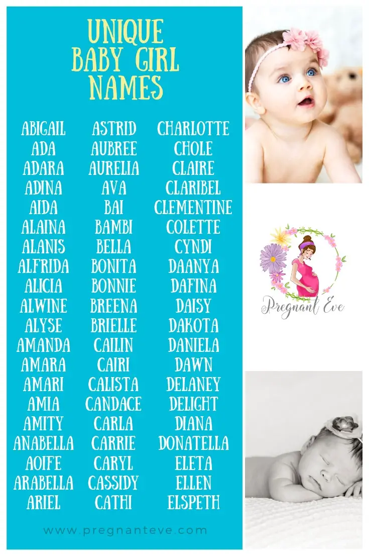 191 Unique Baby Girl Names And Meanings For The Year 2020!