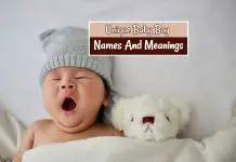Unique Baby Boy Names And Meanings