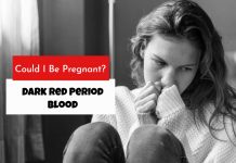 Dark Red Period Blood: Could I be pregnant?