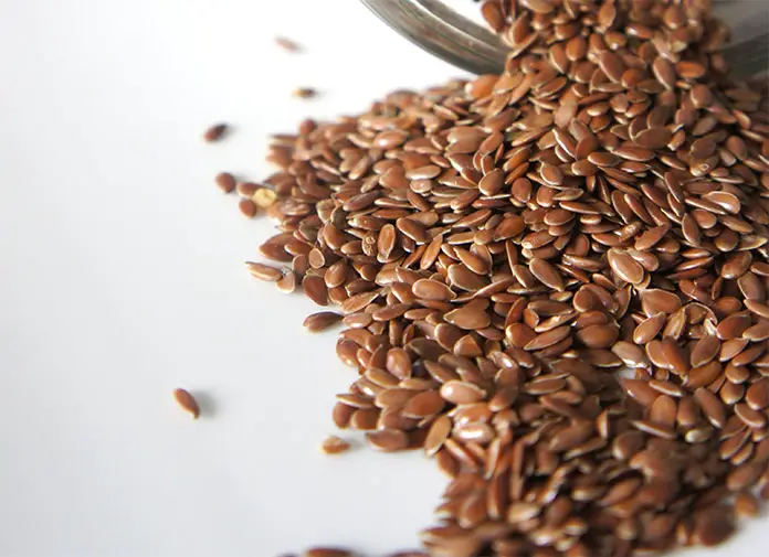 Flax seeds and Chia seeds increase the bulk of the stool and absorb water alleviating constipation