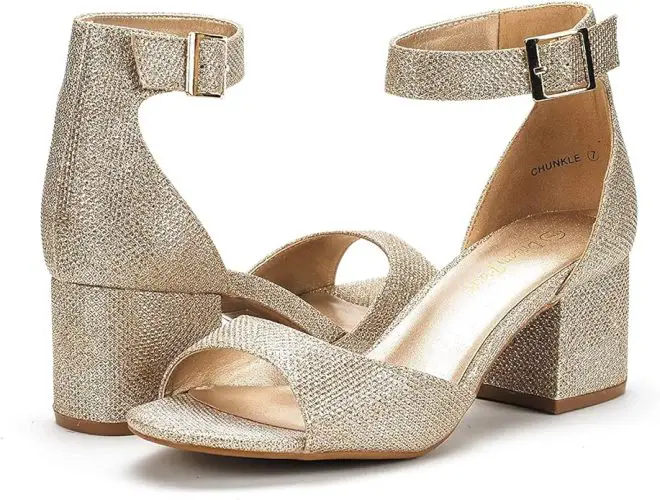  Chunkle Low Heel Pump Sandals