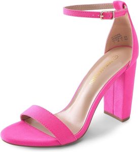Pink High Heel Pump Sandals