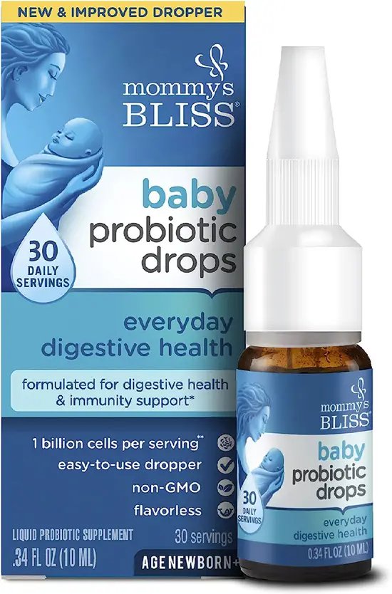 Mommy's Bliss Baby Probiotic Drops, Daily Gas