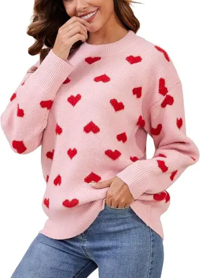 Crewneck Long Sleeve Knitted Pullover Sweaters